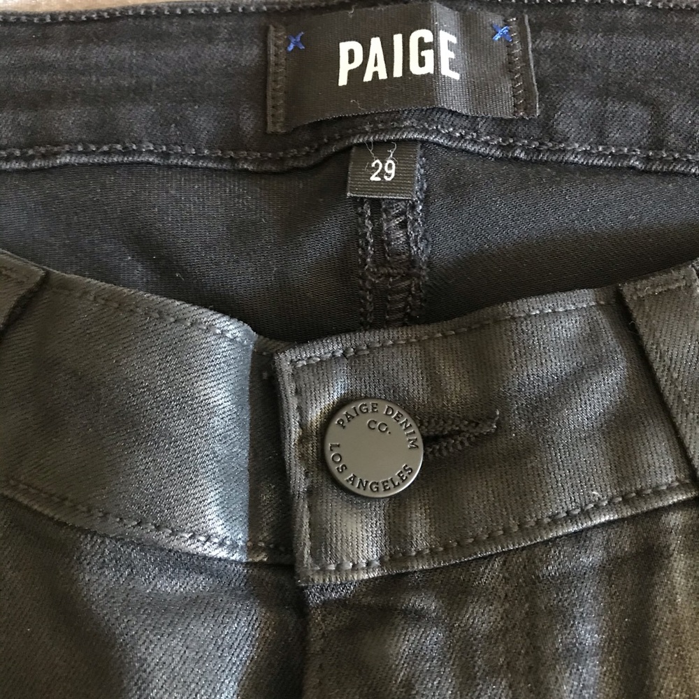 PAIGE Verdugo Ultra Skinny -Black Fog Luxe Coating